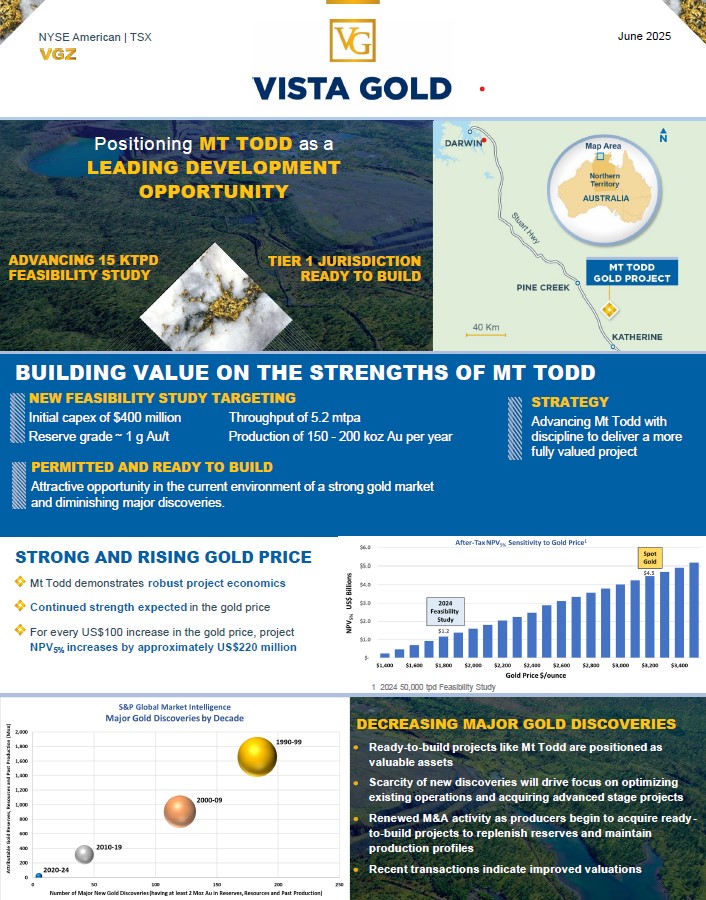 Vista Gold Fact Sheet June 2025